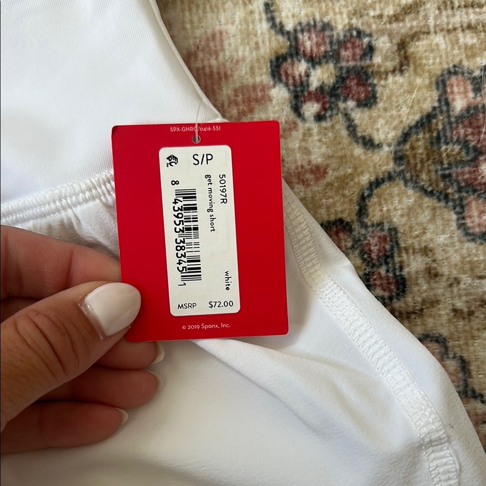 SPANX White Athletic Shorts - Picture 2 of 3